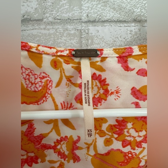 Free People Cruisin' Together Printed Top Wildberry Combo XS #1996 - Picture 4 of 7